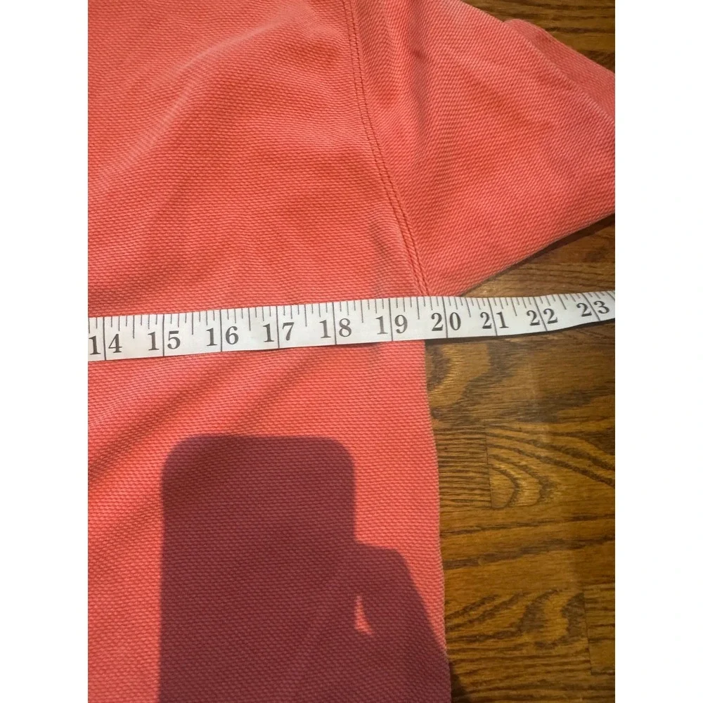Johnston & Murphy Mens Coral Pink Modal Blend Short Sleeve Polo Shirt Size M‎